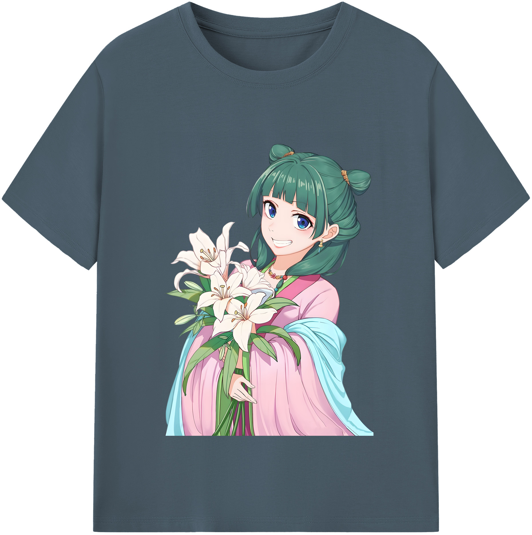 （画像用） 薬屋のひとりごと The Apothecary Diaries 綿100％半袖Tシャツ（フロントプリント）